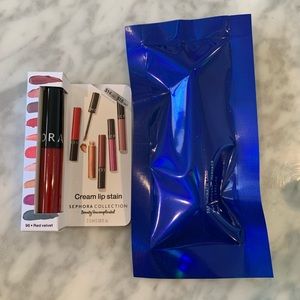 Sephora liquid lipstick & PAT McGrath Labs mascara